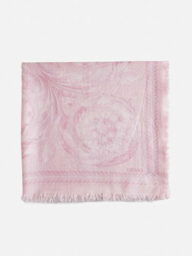 Barocco Wool, Silk And Cashmere Scarf - Versace - Modalova