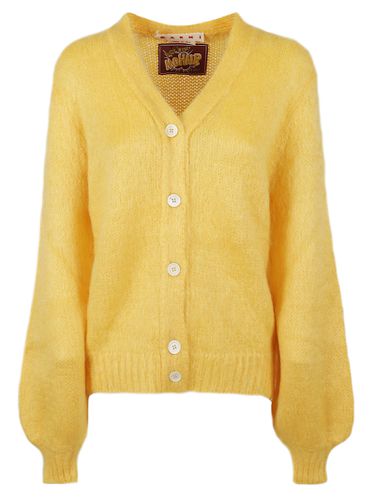 Solid Color Brushed Fuzzy Wuzzy Cardigan - Marni - Modalova