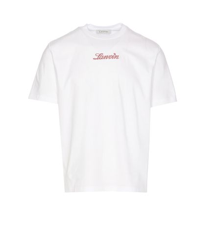 Embroidered Lanvin Logo T-shirt - Lanvin - Modalova