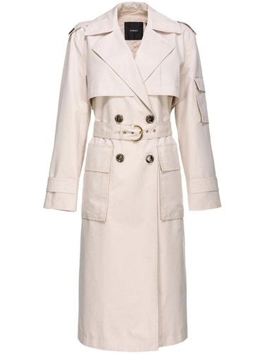 Belted Double-breasted Trench Coat - Pinko - Modalova