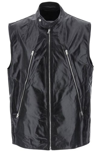 MM6 Maison Margiela Leather Vest - MM6 Maison Margiela - Modalova