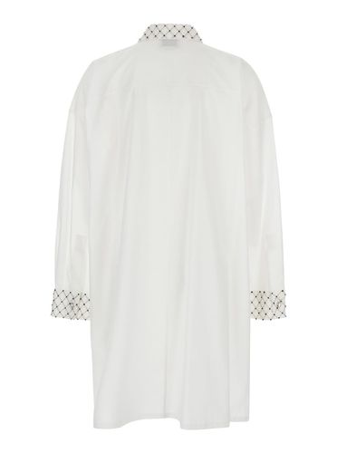 Forte_Forte Maxi Shirt With Pearls Decoration In Cotton Woman - Forte Forte - Modalova
