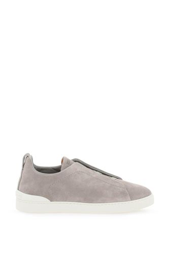 Triple Stitch Slip-on Sneakers - Zegna - Modalova