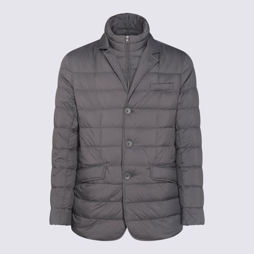 Herno Grey Down Jacket - Herno - Modalova