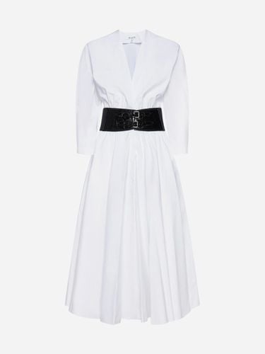 Alaia Belted Cotton Dress - Alaia - Modalova