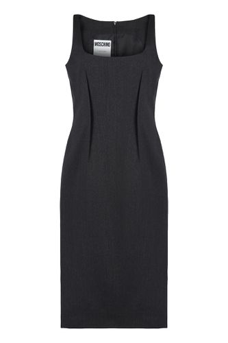 Moschino Virgin Wool Midi Dress - Moschino - Modalova