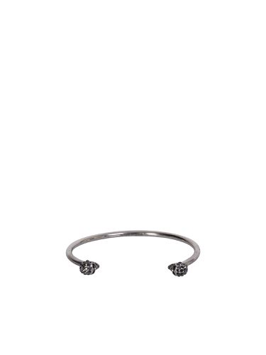 Twin Skull Silver Bracelet - Alexander McQueen - Modalova