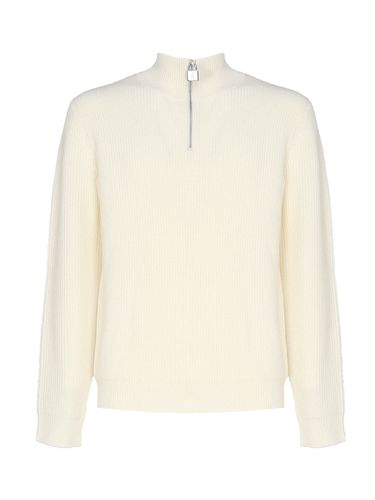 J. W. Anderson Cream Wool Henley Jumper - J.W. Anderson - Modalova