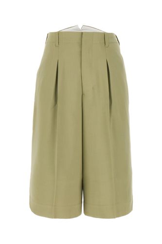 Olive Green Viscose Blend Bermuda Shorts - Ami Alexandre Mattiussi - Modalova