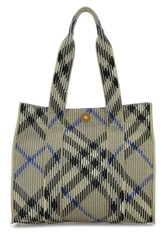 Embroidered Canvas Shopping Bag - Burberry - Modalova