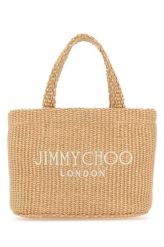 Beige Rafia Mini Beach Handbag - Jimmy Choo - Modalova