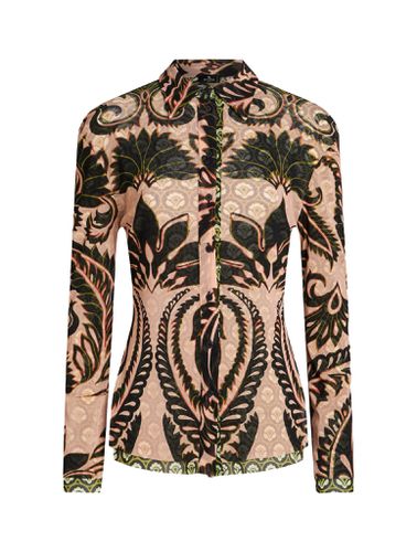 Etro Printed Tulle Shirt - Etro - Modalova