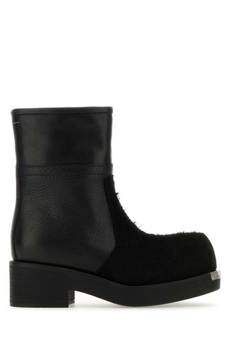 Leather Ankle Boots - MM6 Maison Margiela - Modalova