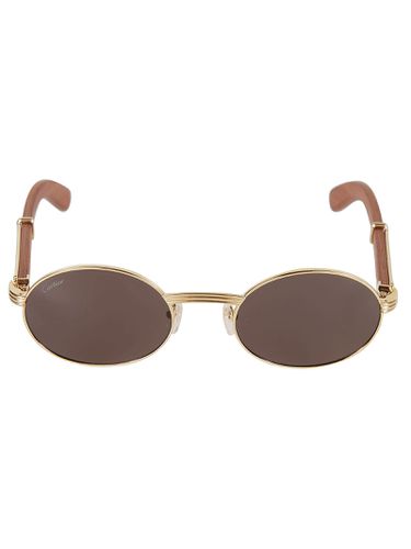 Logo Round Sunglasses - Cartier Eyewear - Modalova