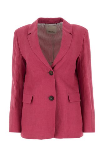 Tyrian Purple Linen Sofia Blazer - 'S Max Mara - Modalova