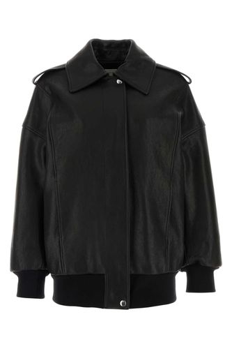 Leather Oversize Jacket - Alexander McQueen - Modalova