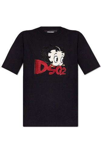 Betty Boop Sequin Embellished T-shirt - Dsquared2 - Modalova