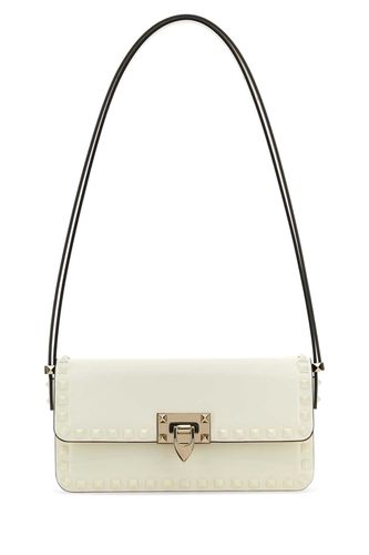 Leather Rockstud Shoulder Bag - Valentino Garavani - Modalova