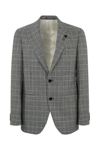 Feeling Pied De Poule Jacket In Wool - Lardini - Modalova