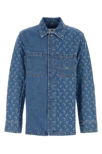 Marine Serre Denim Shirt - Marine Serre - Modalova