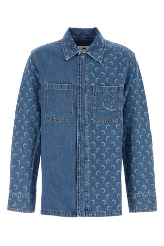 Marine Serre Denim Shirt - Marine Serre - Modalova