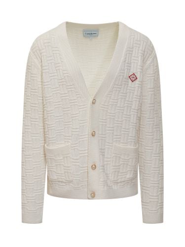 Casablanca Cardigan In Beige Wool - Casablanca - Modalova