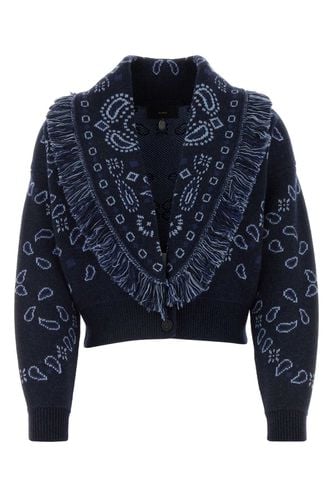 Embroidered Wool Blend Cardigan - Alanui - Modalova