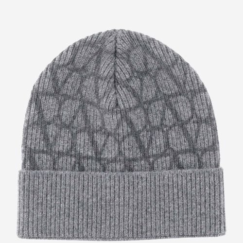 Wool Beanie With Logo - Valentino Garavani - Modalova