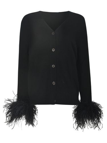 Prada Feathered Cuff Cardigan - Prada - Modalova