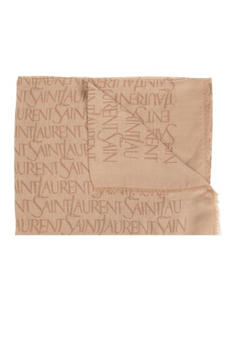 Saint Laurent Scarf With Monogram - Saint Laurent - Modalova