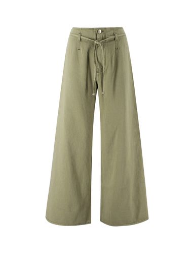 Etro Green Culotte Jeans With Belt - Etro - Modalova