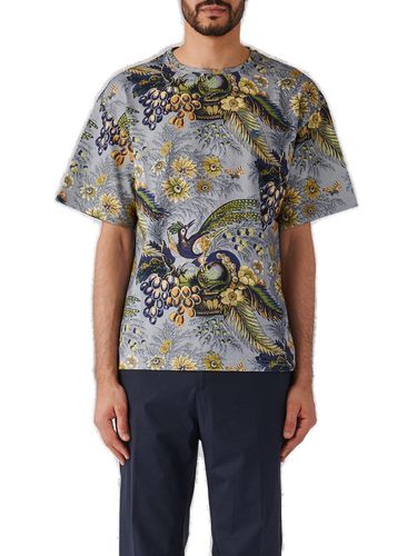 Botanical Print Crewneck T-shirt - Etro - Modalova