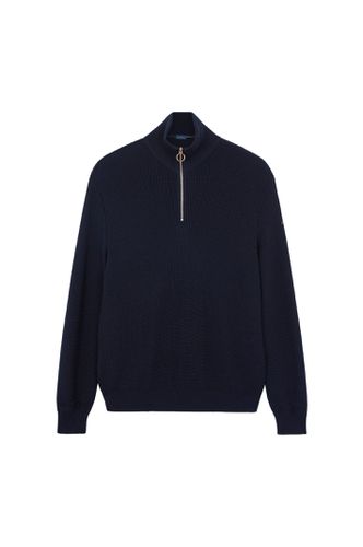 Half Zip Sweater With Moon Badge - Paul & Shark - Modalova