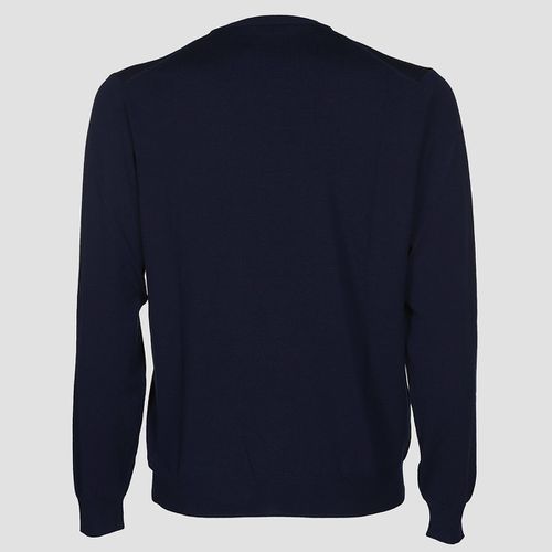 Zanone Blue Virgin Wool Sweater - Zanone - Modalova