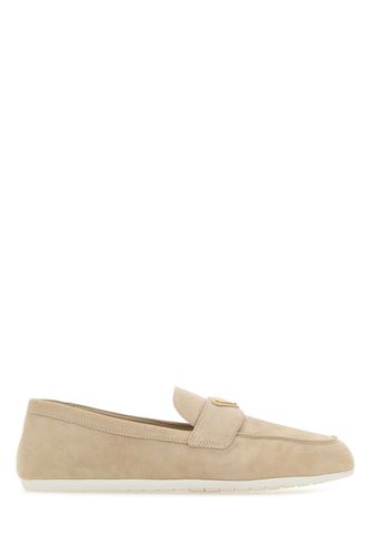 Prada Sand Suede Loafers - Prada - Modalova