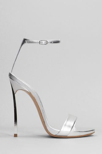 Casadei Sandals In Silver Leather - Casadei - Modalova