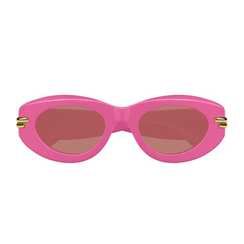 Bottega Veneta Bv1322s Linea Mitre 004 Fuchsia Red Sunglasses - Bottega Veneta Eyewear - Modalova