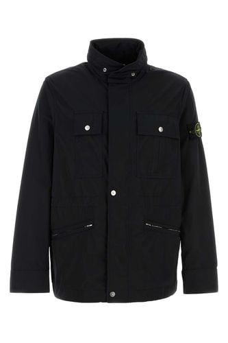 Stone Island Black Polyester Jacket - Stone Island - Modalova