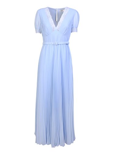 Chiffon Pleated Maxi Light Dress - self-portrait - Modalova