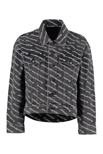 Alexander Wang Printed Denim Jacket - Alexander Wang - Modalova