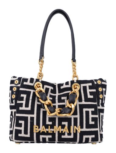 Small 1945 Soft Monogrammed Jacquard Tote Bag - Balmain - Modalova