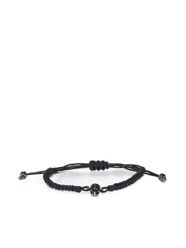 Braided Nylon Bracelet With Skull Decoration - Alexander McQueen - Modalova