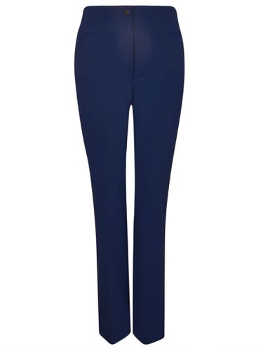 High-waist Slim Fit Plain Trousers - Blugirl - Modalova