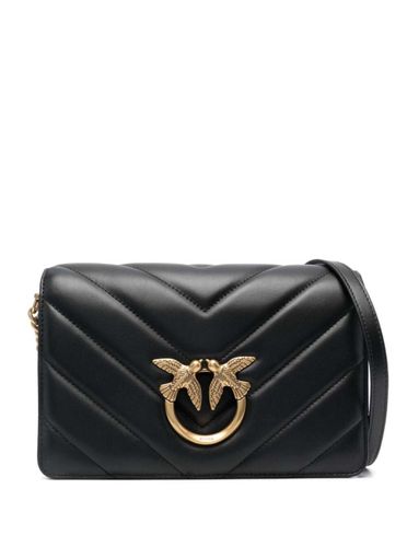 Classic Love Bag Click Big Chevron Shoulder Bag - Pinko - Modalova