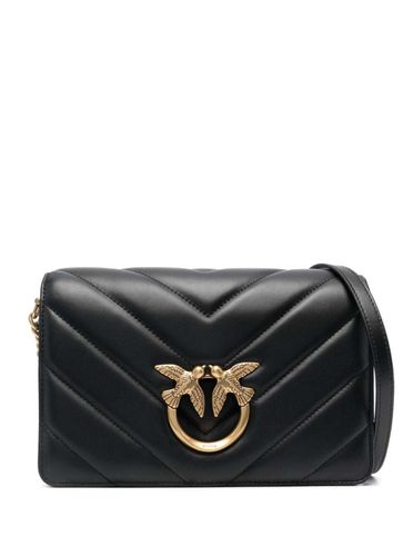 Classic Love Bag Click Big Chevron Shoulder Bag - Pinko - Modalova