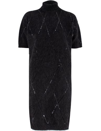 Sequin Embellished Roll-neck Midi Dress - Brunello Cucinelli - Modalova