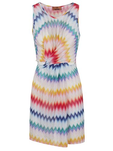 Zigzag Printed Twist Detailed Mini Dress - Missoni - Modalova