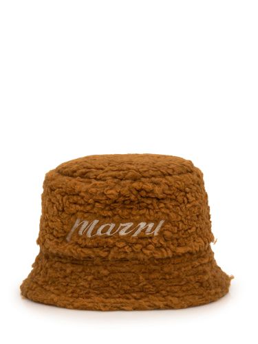 Marni Bucket Hat With Logo - Marni - Modalova