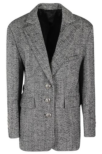 Herringbone-pattern Buttoned Blazer - Paco Rabanne - Modalova