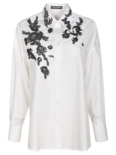 Dolce & Gabbana Floral Mesh Shirt - Dolce & Gabbana - Modalova